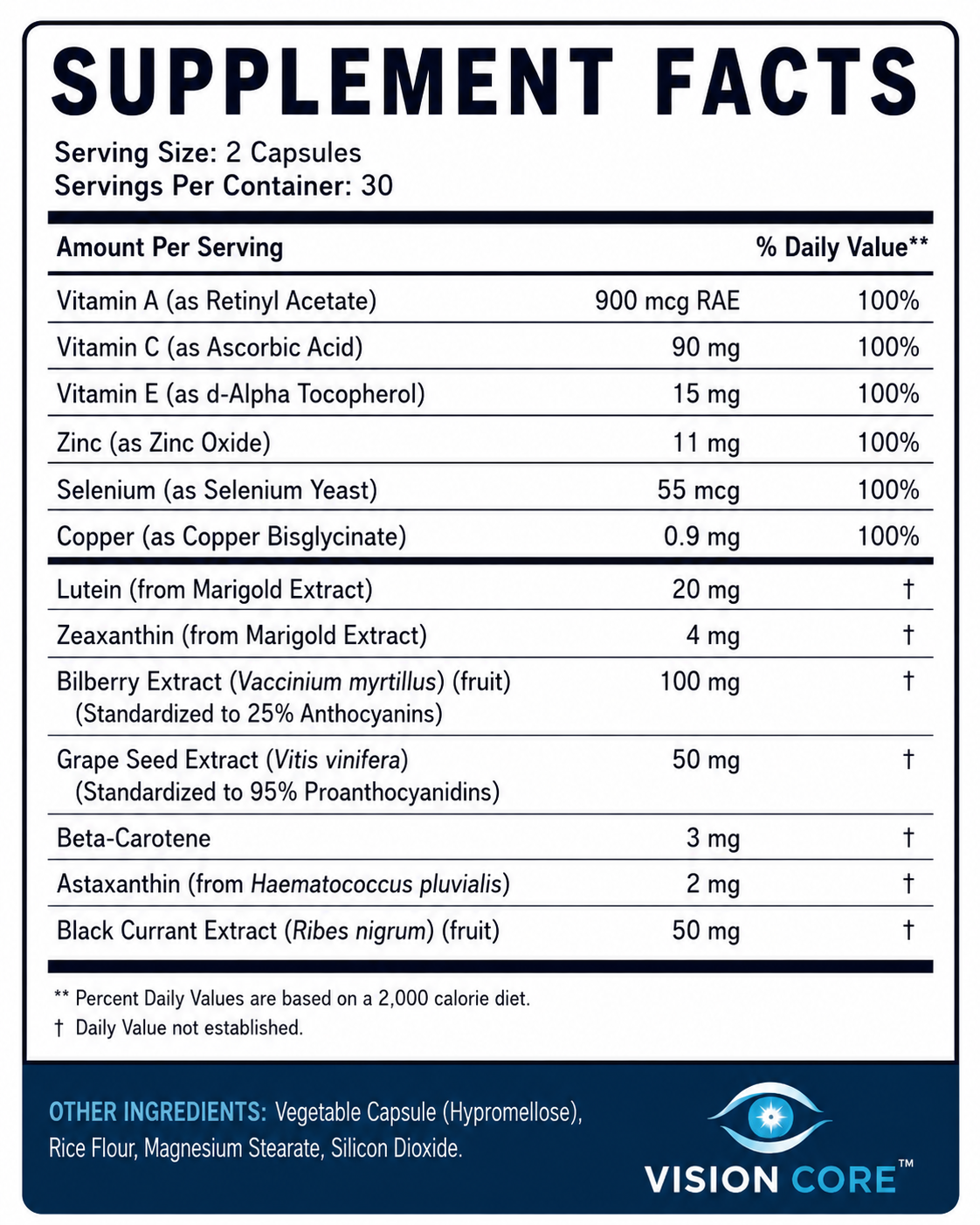 Vision Core™ – Advanced Eye Health & Vision Support